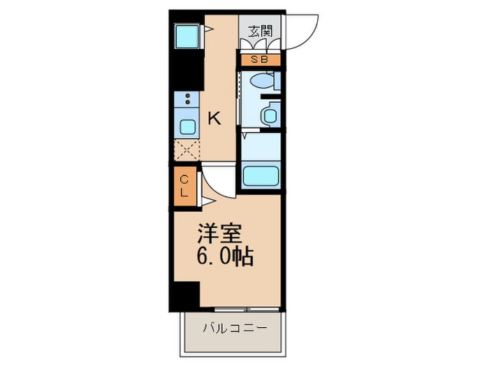 間取り図 セオリー大阪フルール（505）