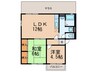 シティハイム錦が丘 2LDKの間取り