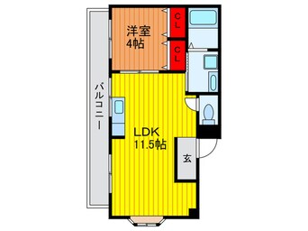 間取図 コスモ柳町