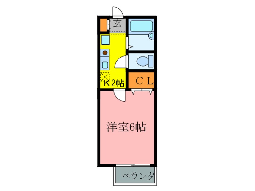 間取図 ロ－ズハイツ山本