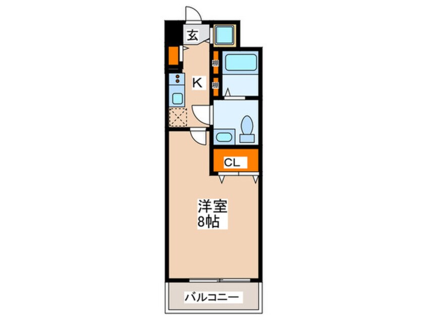 間取図 ルクレ難波