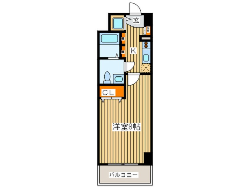 間取図 ルクレ難波