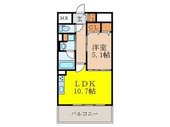 間取図 プログレッセ新大阪