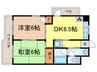 セレナ夙川(210) 2DKの間取り