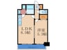 S-FORT福島LaLuna 1LDKの間取り