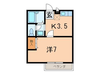 間取図 エクレ－ル本山北町