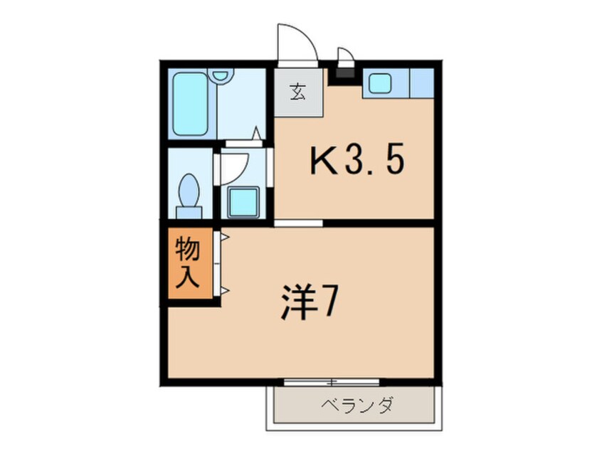 間取図 エクレ－ル本山北町