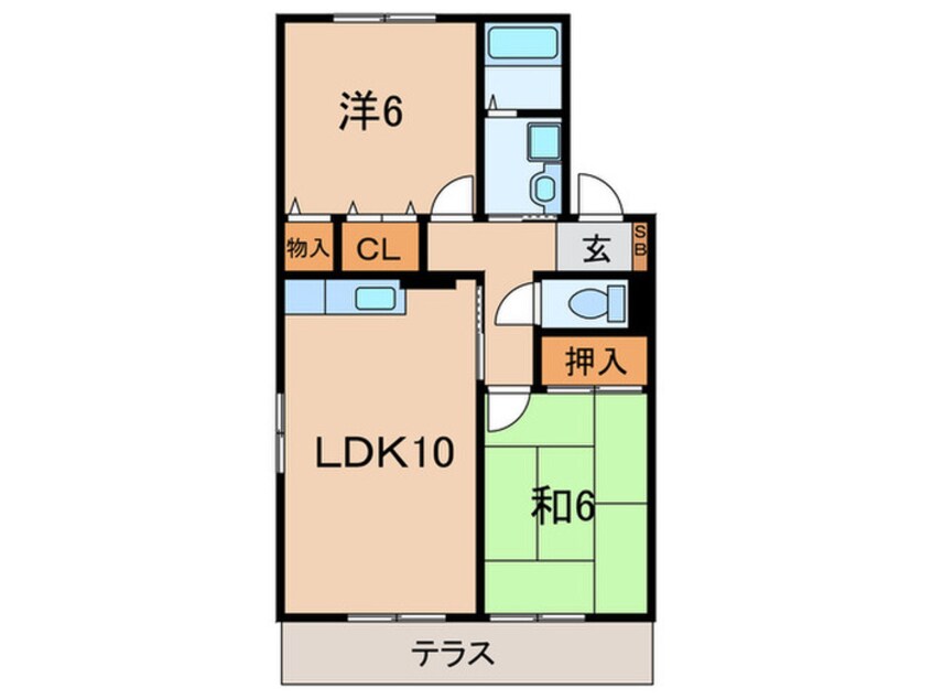 間取図 クラインベルクＡ・Ｂ棟