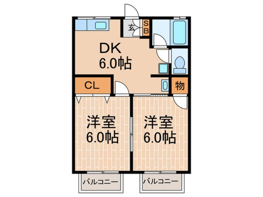 間取図 ビューティーハイツ