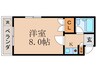 エスポワ－ル川向 1Kの間取り
