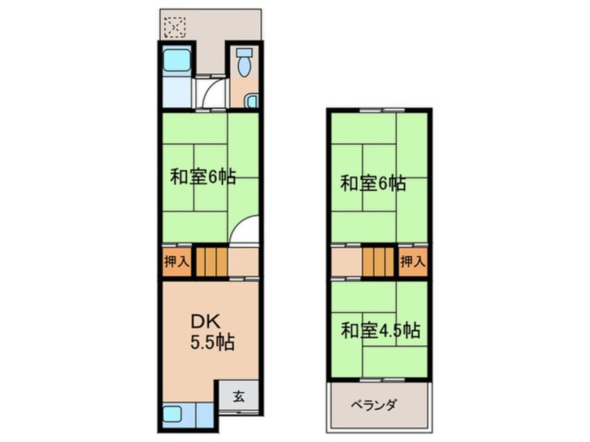 間取図 小川様貸家