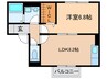 パレス向日葵 1LDKの間取り