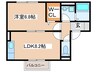 パレス向日葵 1LDKの間取り
