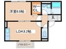 パレス向日葵 1LDKの間取り