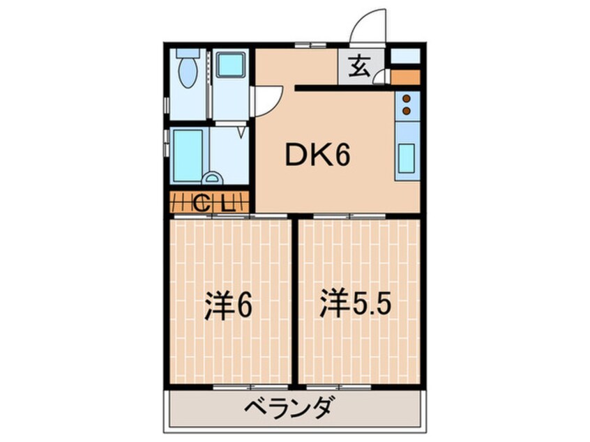 間取図 ロイヤルメゾン甲東園Ⅲ