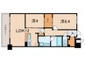 仮）LiveCasa西宮 2LDKの間取り