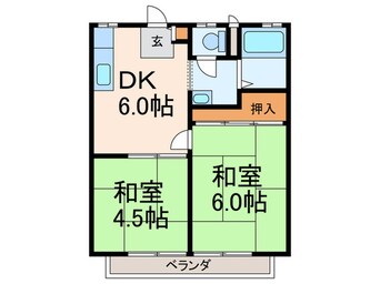 間取図 ﾊｲﾂ山川