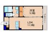 ＨＣプレジオ草津新浜 1LDKの間取り