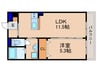 ＨＣプレジオ草津新浜 1LDKの間取り