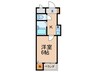 サンハイツ園部 1Kの間取り