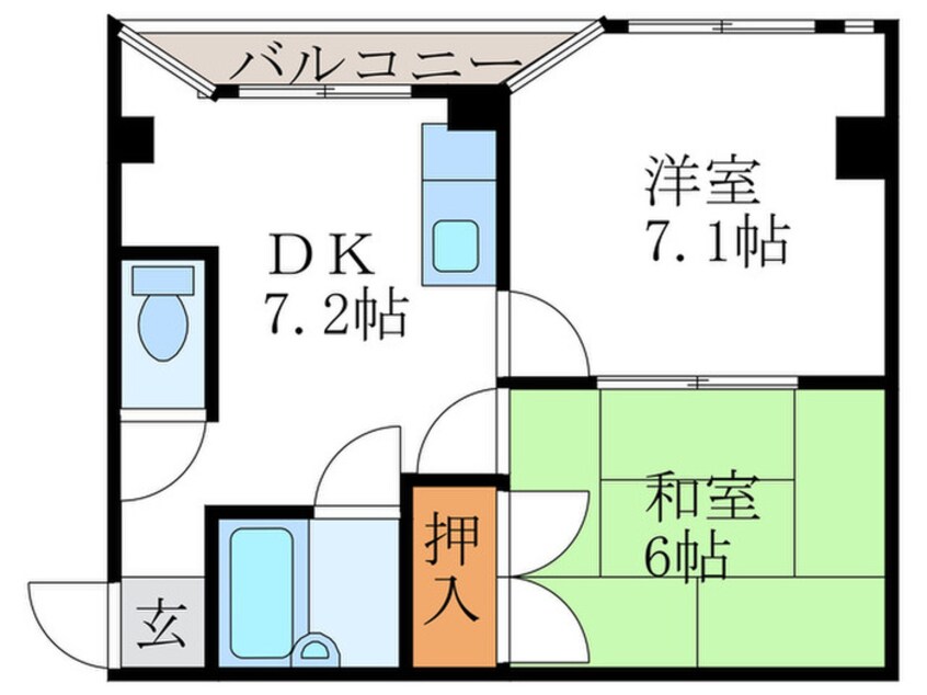 間取図 エクセルハイツ