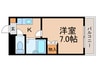 パ－パス２１ 1Kの間取り