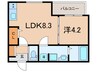 仮)F Rubra SEAM 1LDKの間取り