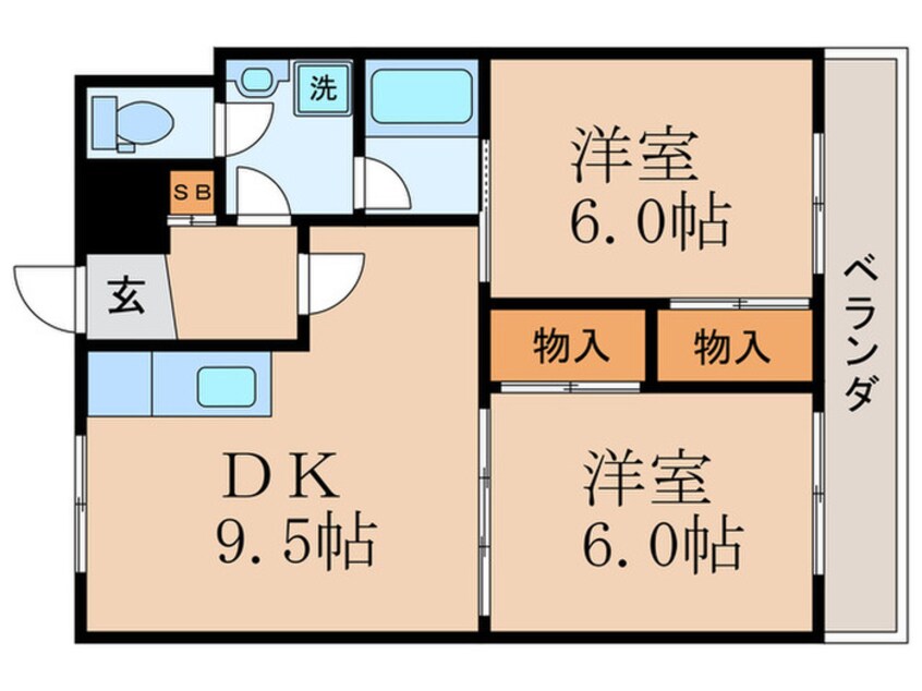 間取図 竹鼻ハイツ