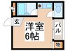 アスカマンション 1Rの間取り