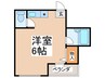 アスカマンション 1Rの間取り