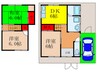 鉢塚１丁目貸家 3DKの間取り