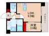 Luxe布施東2 1LDKの間取り