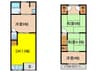 東羽衣3丁目戸建 4DKの間取り