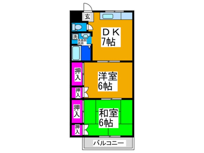 間取図 山中マンション