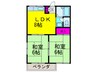 ハイツ緑町 2LDKの間取り