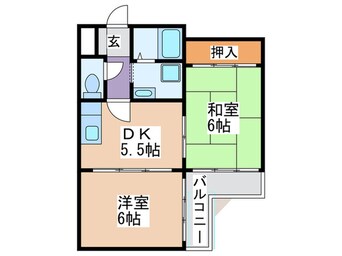 間取図 ハイツノダ