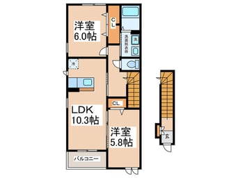 間取図 ボワンチュール・コウ