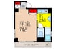 エレガンス満寿美 1Kの間取り