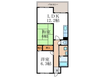 間取図 クラヴァス長岡京