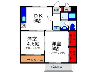 間取図 スマイリー豊中
