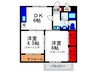 スマイリー豊中 2DKの間取り