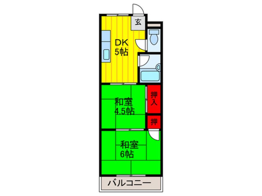 間取図 マインドハイツ平尾