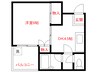 クレアトール ２１ 1DKの間取り