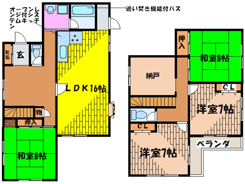 間取図 木田貸家３号
