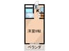 ア－チ名神 1Kの間取り