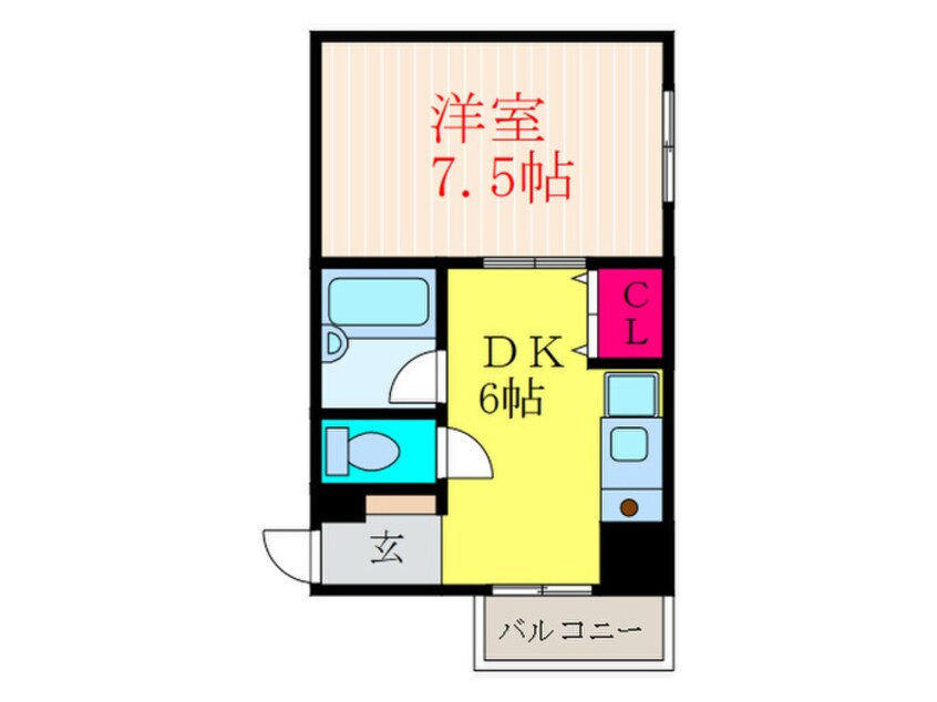 間取図 グレ－スコ－ト堀川