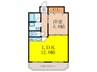 サンキライフ白遙 1LDKの間取り