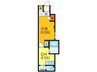 大宝小阪マンション 1DKの間取り
