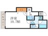 クシェル北山 1Kの間取り