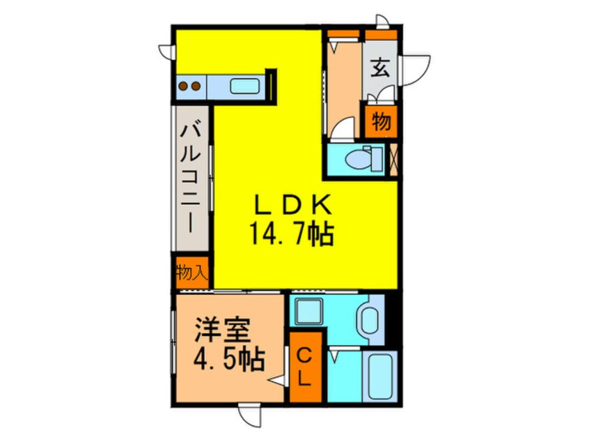 間取図 ラコルト